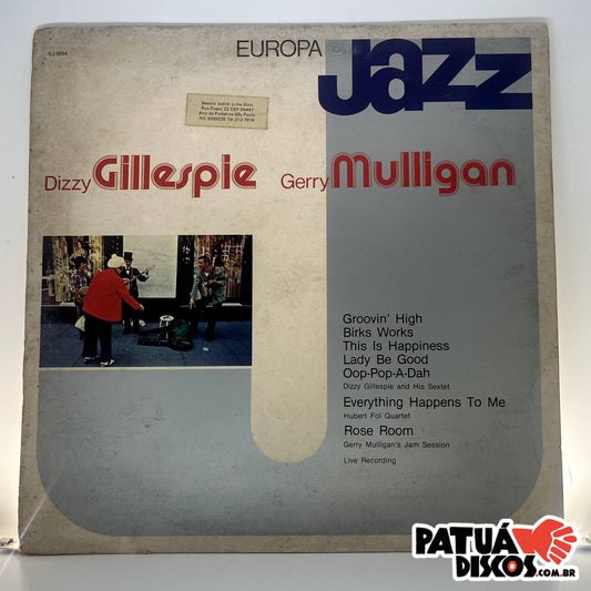 Dizzy Gillespie, Gerry Mulligan & Hubert Fol - Europa Jazz - LP