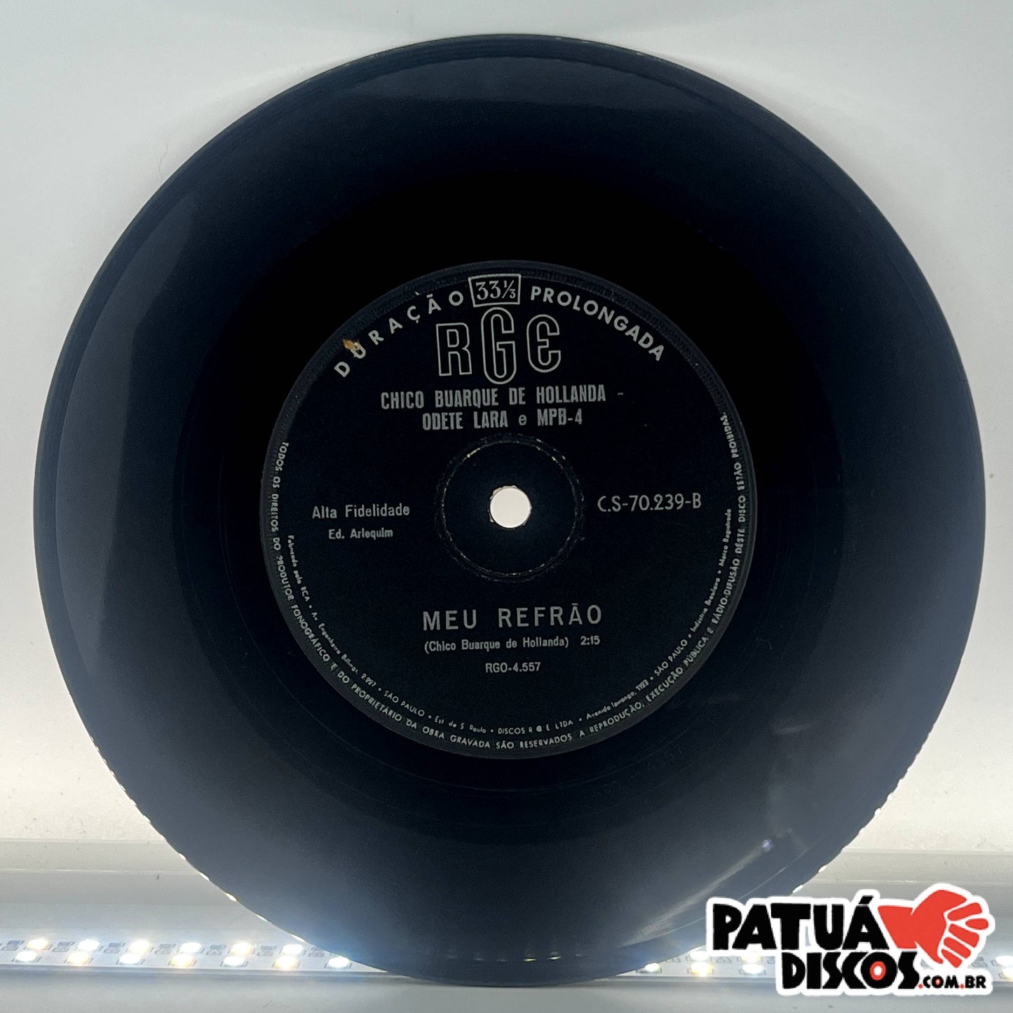 Chico Buarque De Hollanda - Odete Lara E MPB-4 - Noite dos Mascarados - 7"