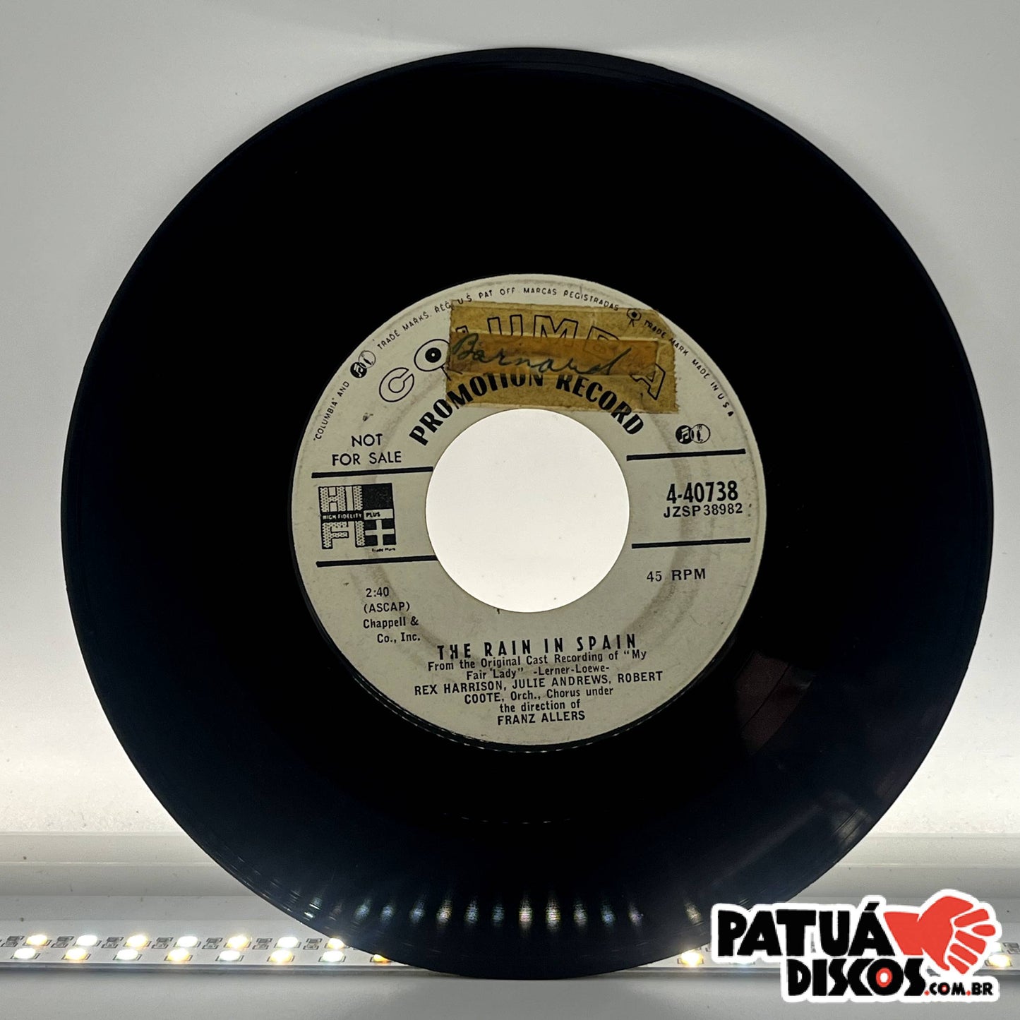 Vários Artistas - The Rain In The Spain / Get Me To The Church On Time - 7"