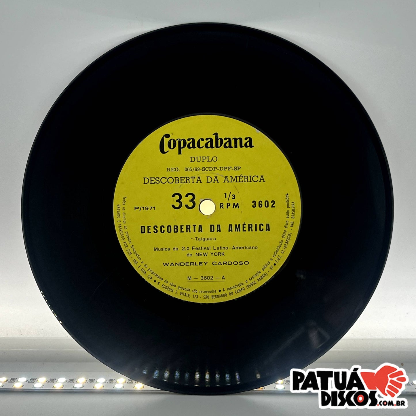 Wanderley Cardoso - Descoberta Da America - 7"