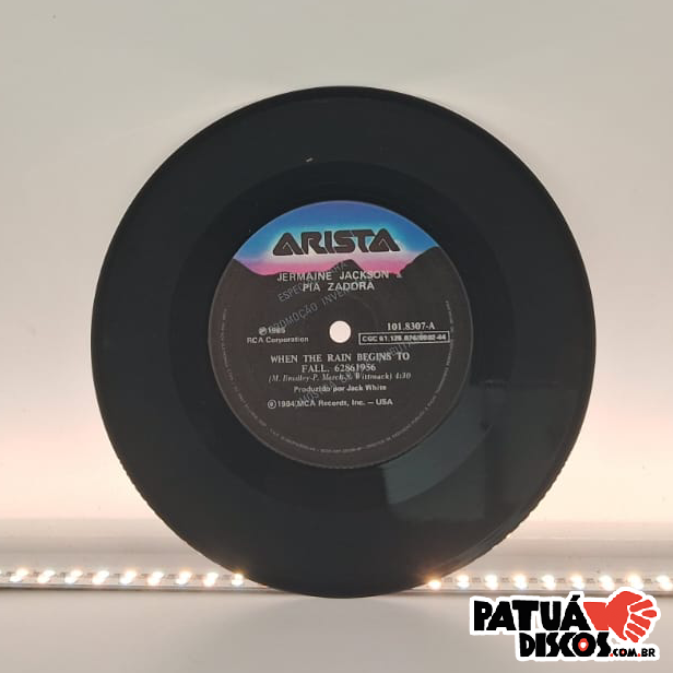 Jermaine Jackson, Pia Zadora - When The Rain Begins To Fall - 7"