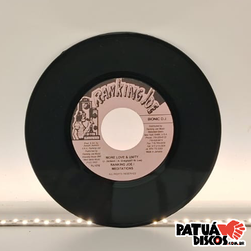Ranking Joe / The Meditations - More Love & Unity - 7"
