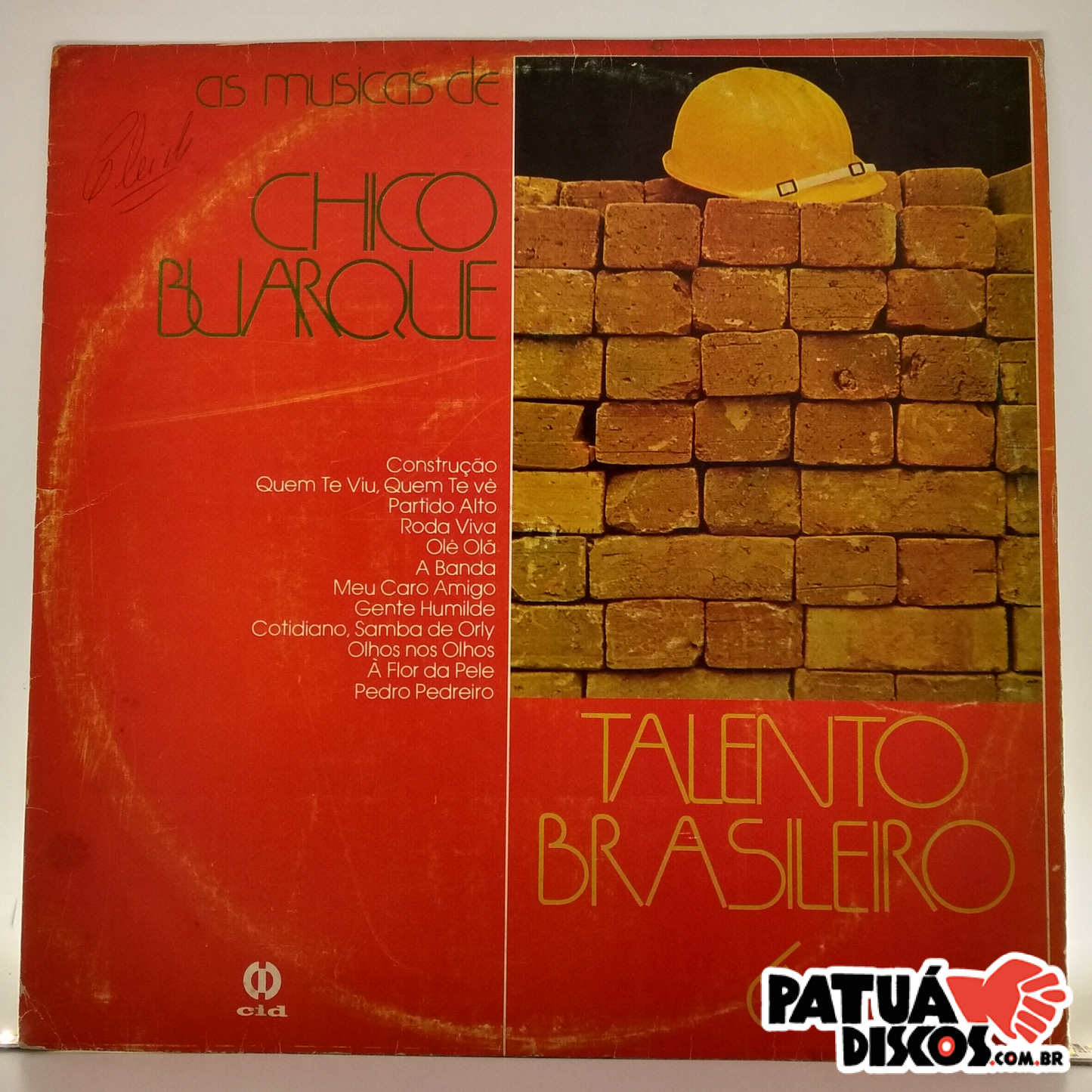 Talento Brasileiro - As Músicas De Chico Buarque - LP