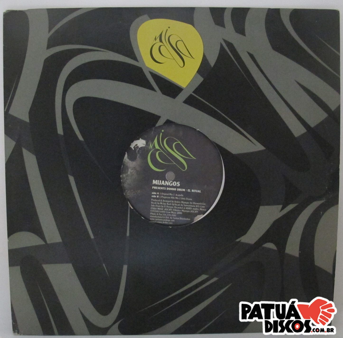 Mijangos Presents Donno Drum - El Ritual - 12"