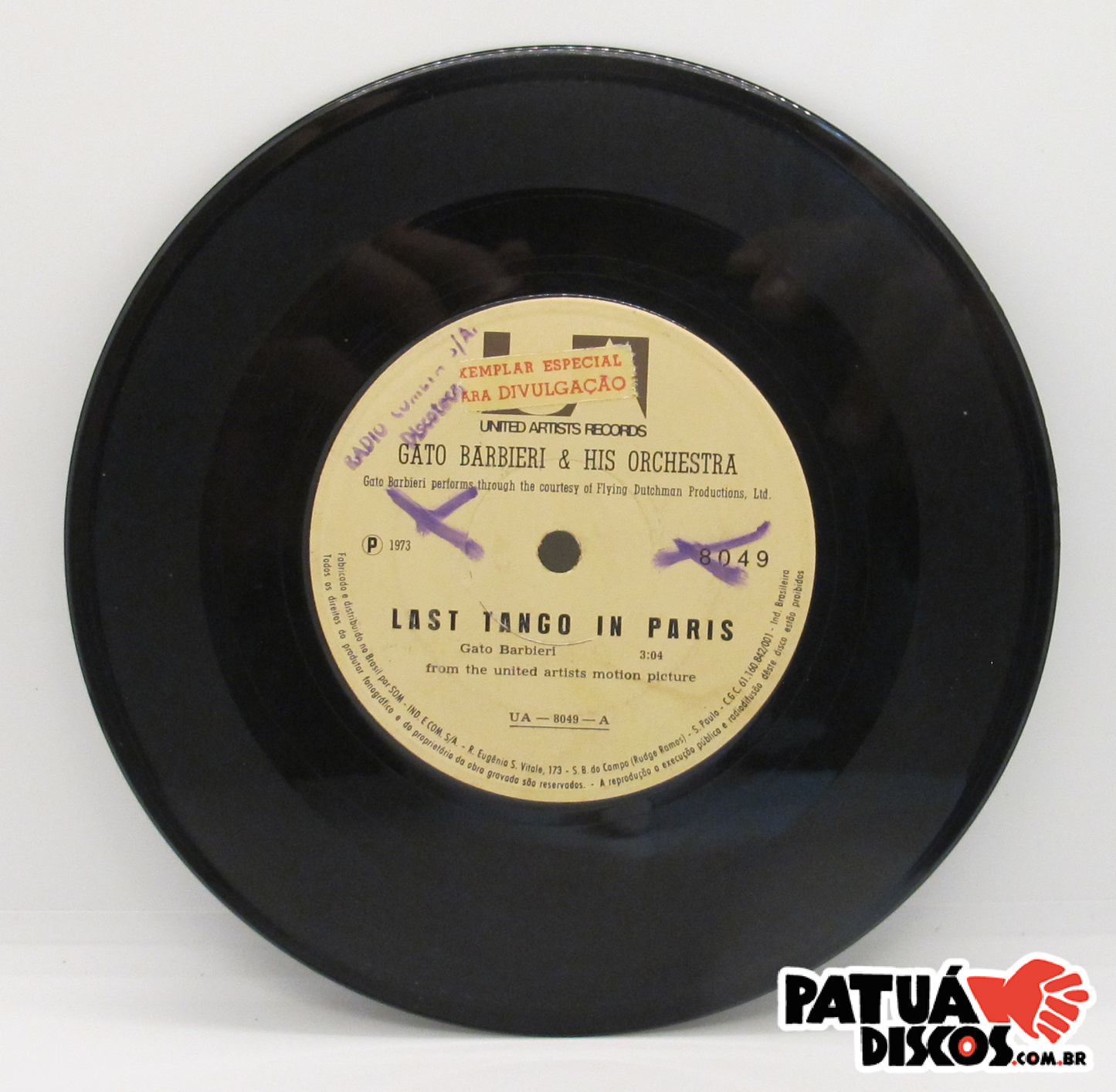Gato Barbieri & His Orch. - Last Tango In Paris - 7"