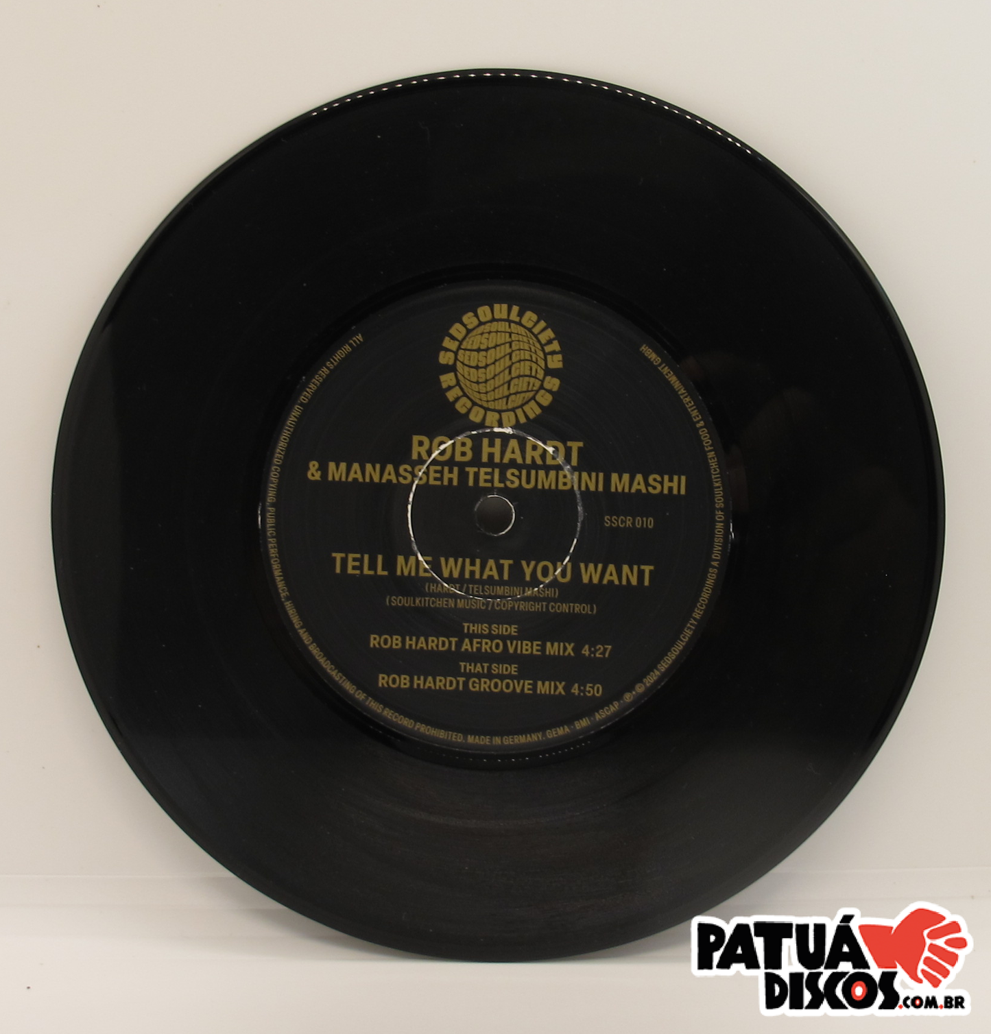 Robert Hardt & Manasseh Telsumbini Mashi - Tell Me What You Want - 7"