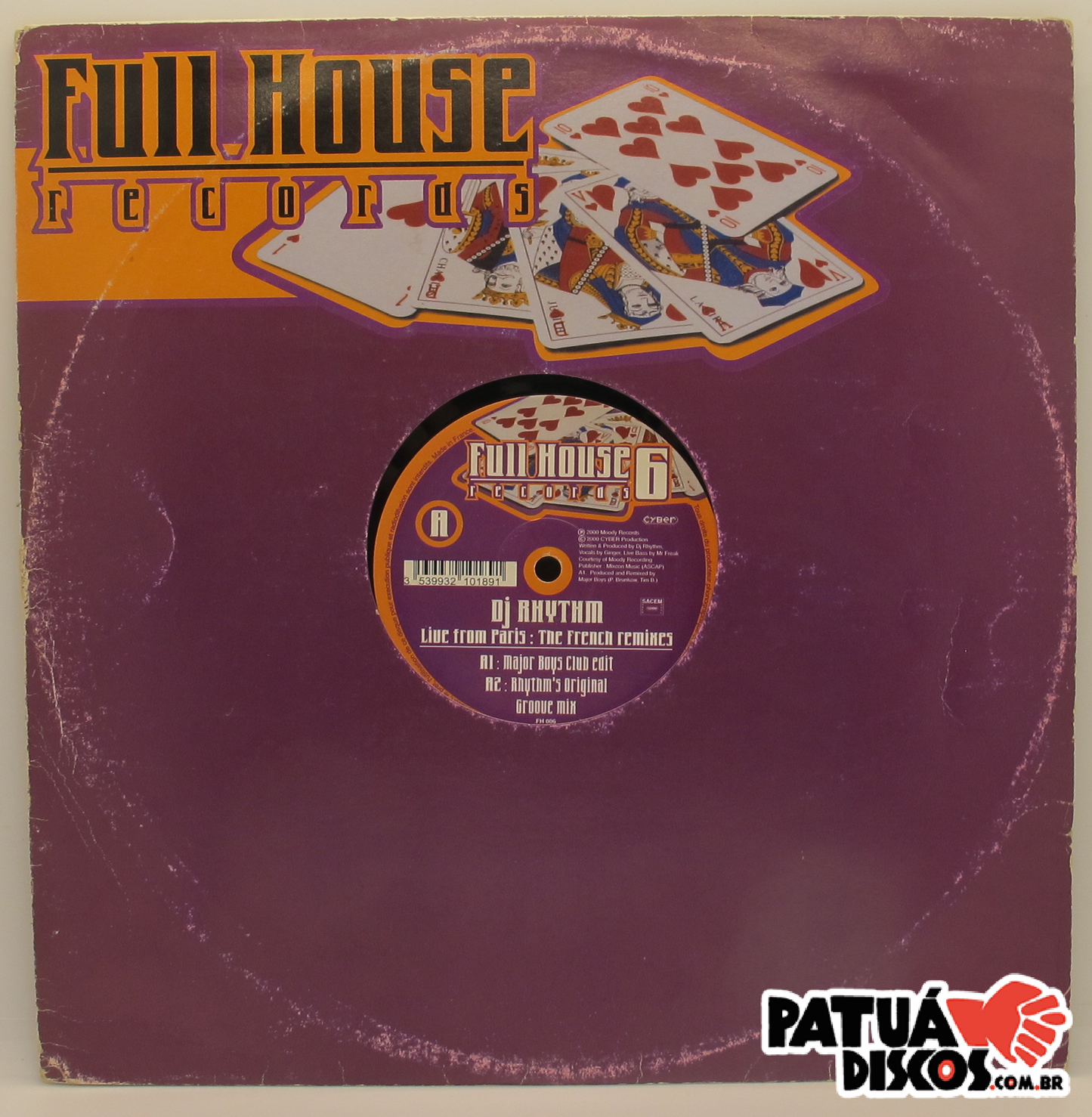 DJ Rhythm - Live From Paris (The French Mixes) - 12"