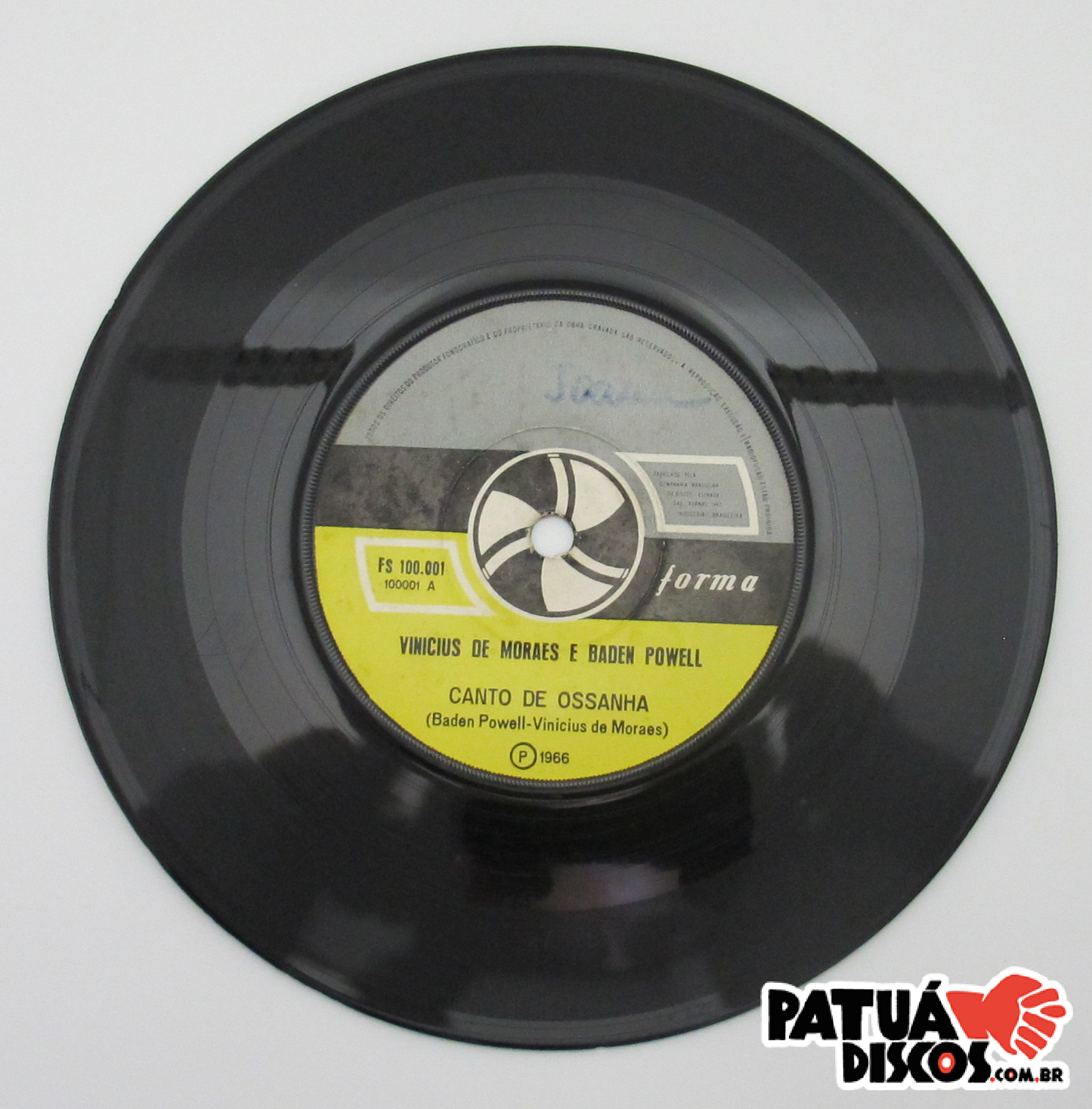 Baden E Vinicius Com A Participaçāo Do Quarteto Em Cy - Canto De Ossanha - 7"