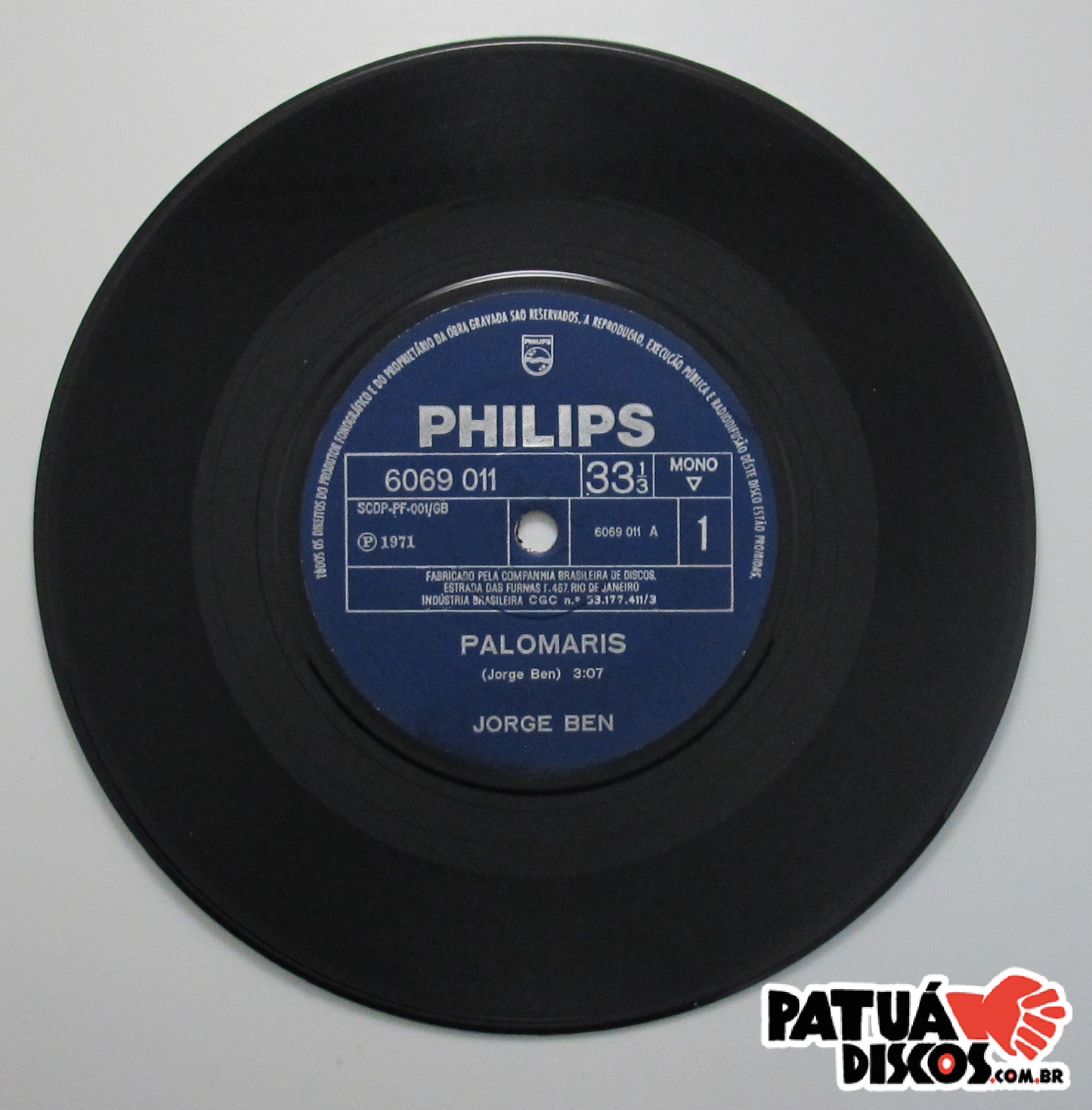 Jorge Ben - Palomaris - 7"