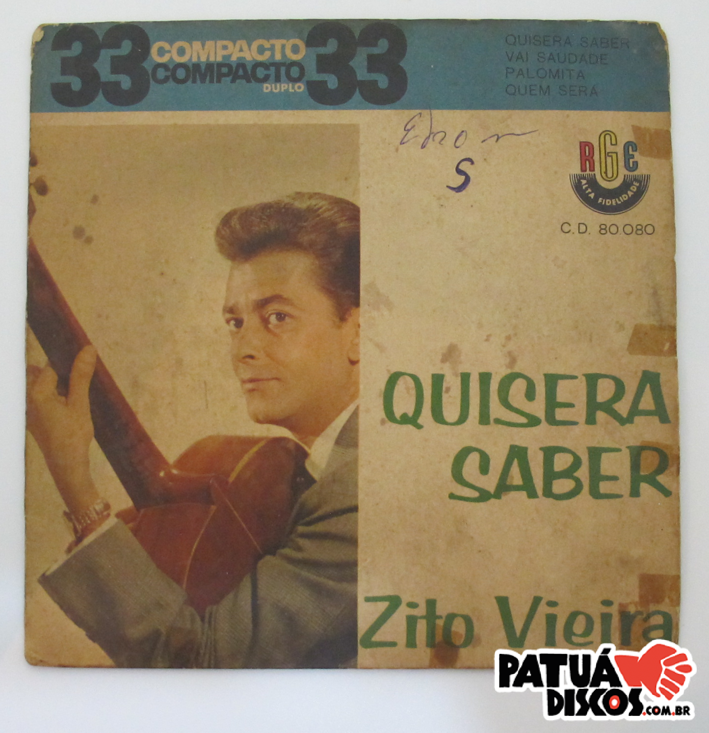 Zito Vieira Com Orquestra E Coro RGE - Quisera Saber - 7"