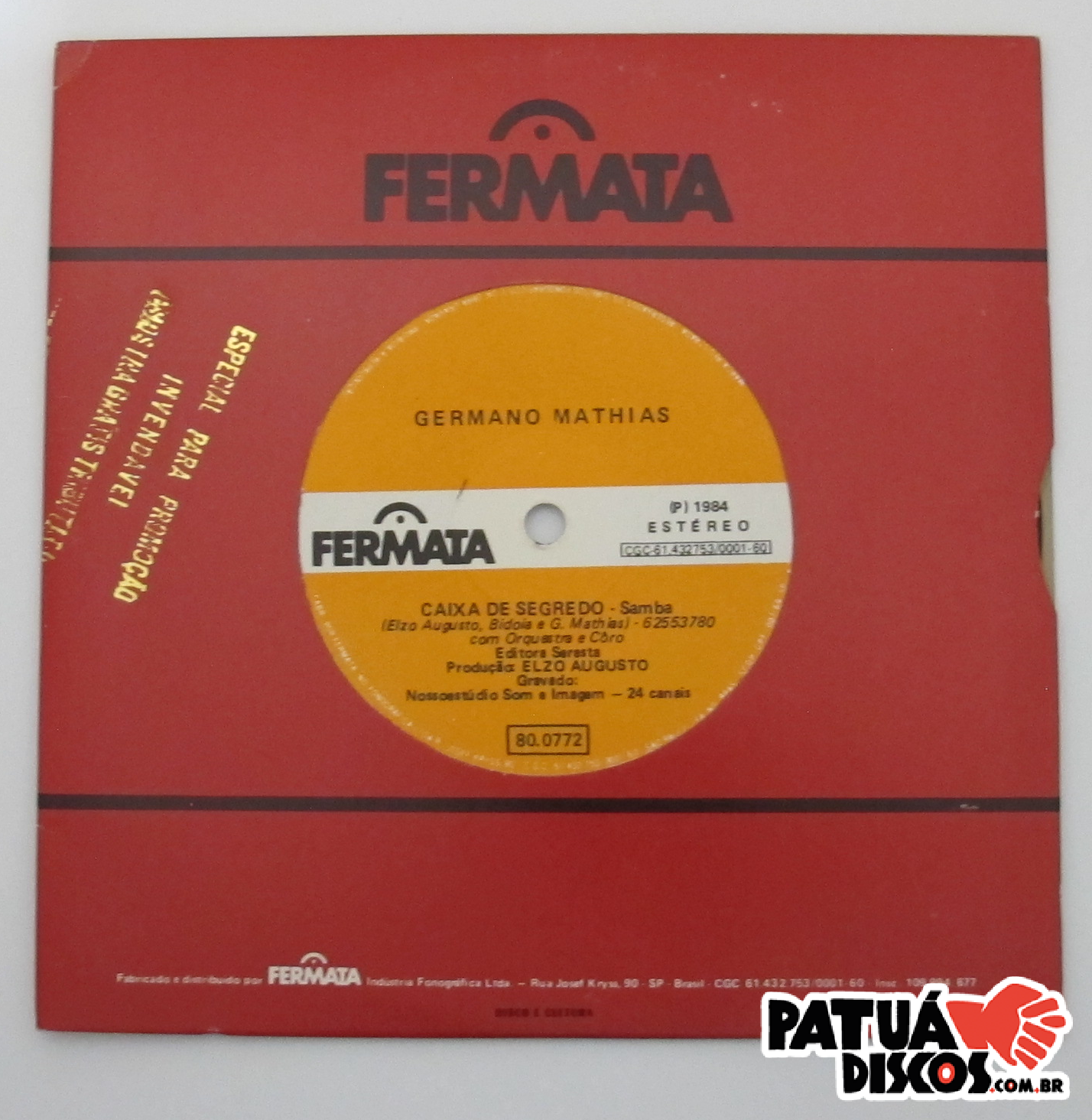 Emilinha Borba / Germano Mathias - O Tique Da Roberta / Caixa de Segredo - 7"