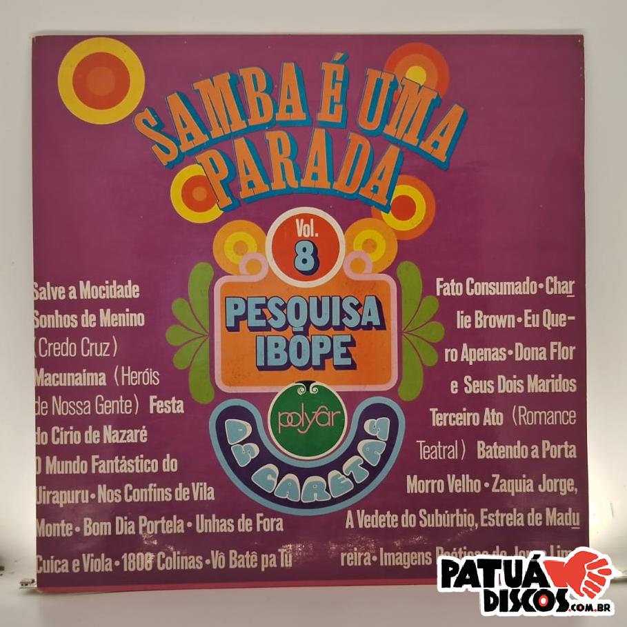 Os Caretas - Samba É Uma Parada - Volume 8 - LP