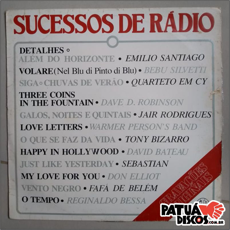 Vários Artistas - Sucessos de Rádio - LP