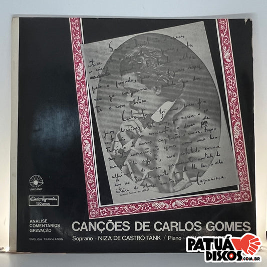 Niza de Castro Tank / Achille Picchi • Carlos Gomes - Canções De Carlos Gomes - LP