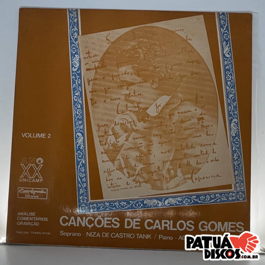Niza de Castro Tank, Carlos Gomes, Achille Picchi  - Canções de Carlos Gomes, Volume 2 - LP