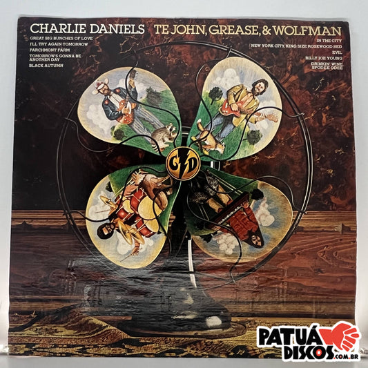 Charlie Daniels - Te John, Grease, & Wolfman - LP