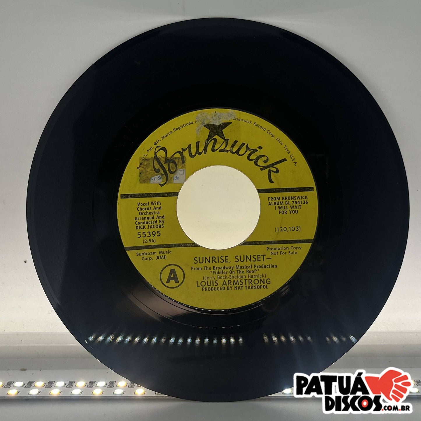 Louis Armstrong - Sunrise, Sunset / I Believe - 7"
