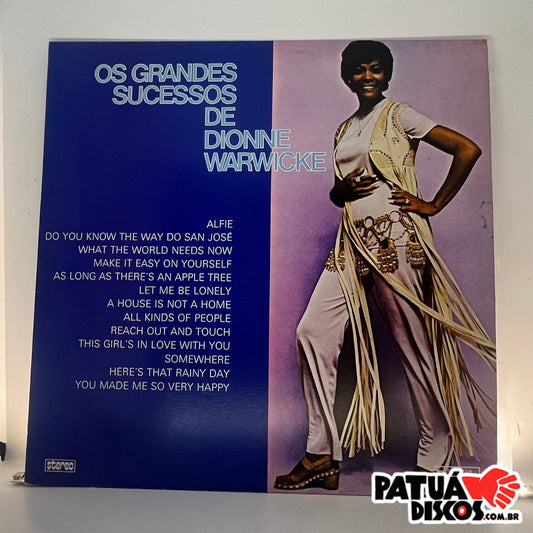 Dionne Warwick - Os Grandes Sucessos De Dionne Warwicke - LP