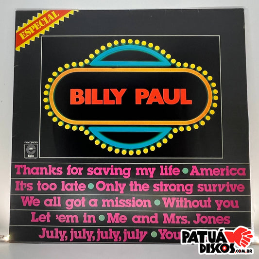 Billy Paul - Billy Paul Especial - LP
