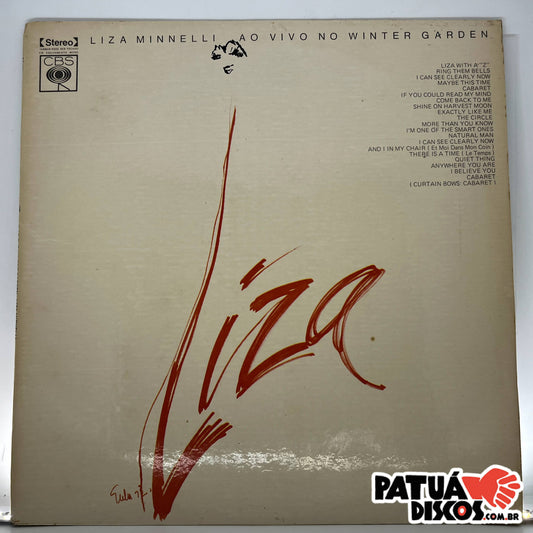 Liza Minnelli - Live At The Winter Garden = Ao Vivo No Winter Garden - LP