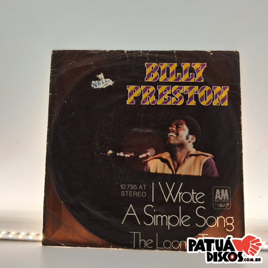 Billy Preston - I Wrote A Simple Song - 7"