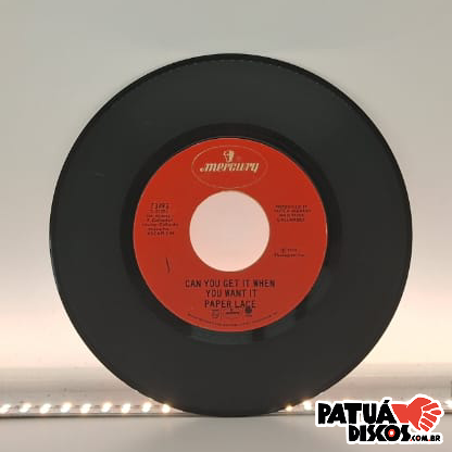 Paper Lace - The Night Chicago Died - 7"