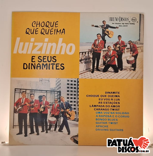 Luizinho E Seus Dinamites  - Choque De Queima - LP