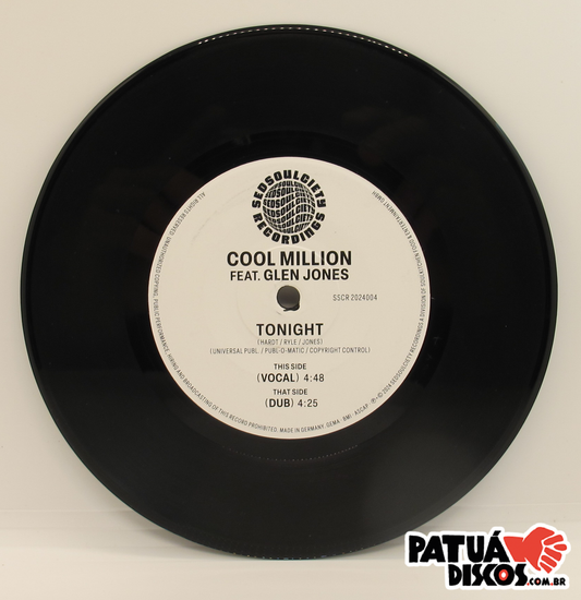 Cool Million Feat. Glenn Jones - Tonight - 7"