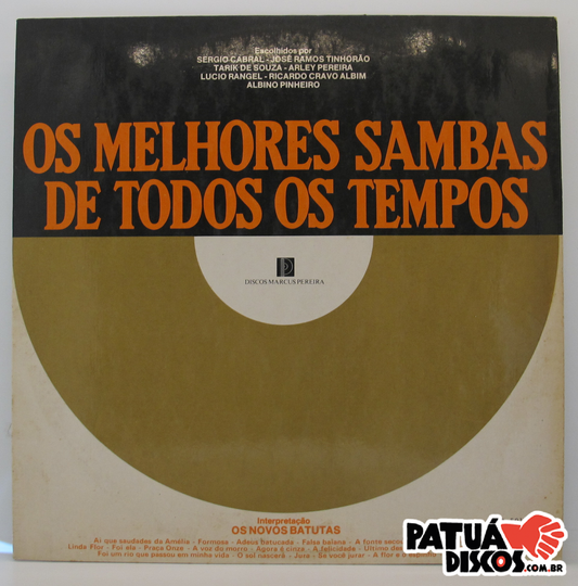 Os Novos Batutas - Os Melhores Sambas De Todos Os Tempos - LP