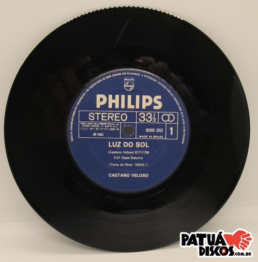 Caetano Veloso - Luz Do Sol - 7"