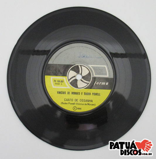 Baden E Vinicius Com A Participaçāo Do Quarteto Em Cy - Canto De Ossanha - 7"