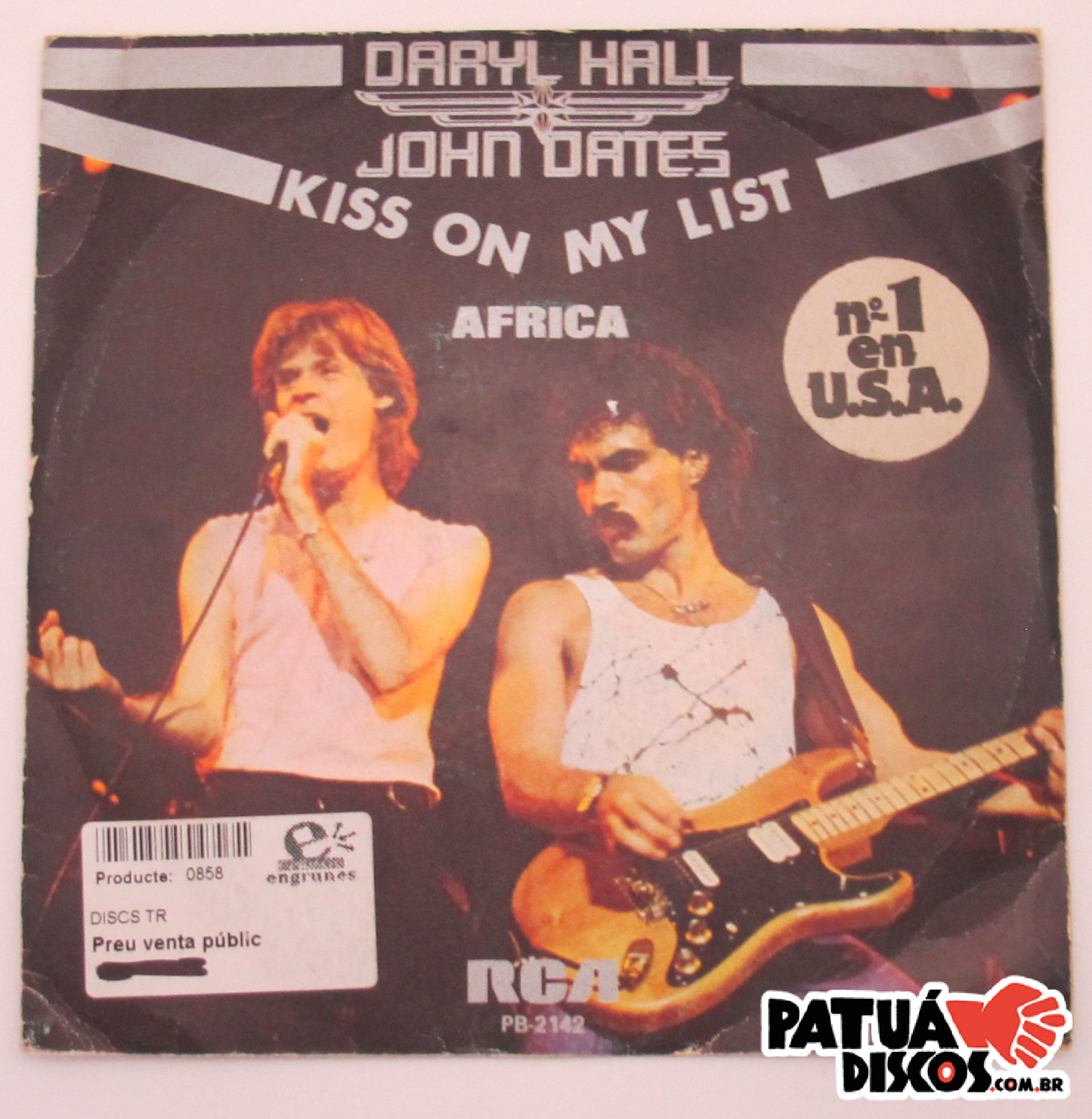 Daryl Hall & John Oates - Kiss On The List - 7"
