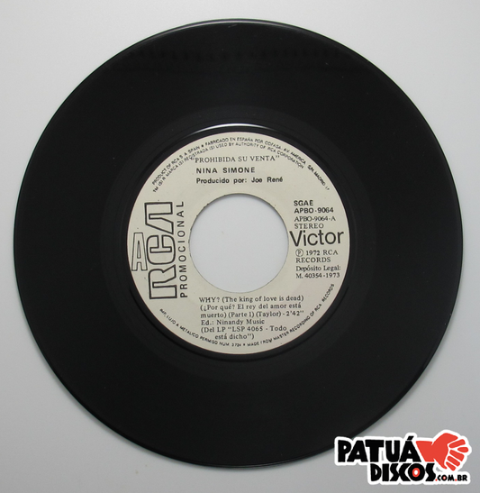 Nina Simone - Why? (The King Of Love Is Dead) = ¿Por Qué? El Rey Del Amor Esta Muerto - 7"