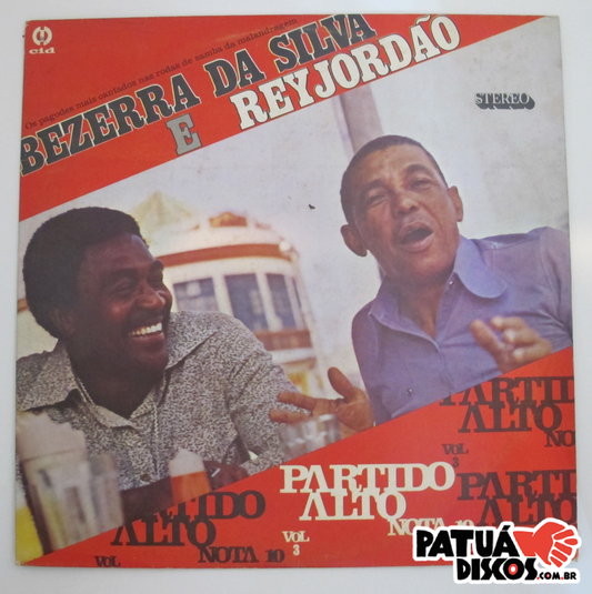 Bezerra Da Silva E Rey Jordão - Partido Alto Nota 10 Vol. 3 - LP