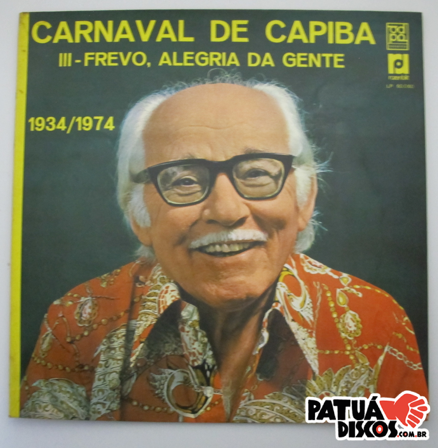 Capiba - Carnaval De Capiba III - Frevo, Alegria Da Gente - LP