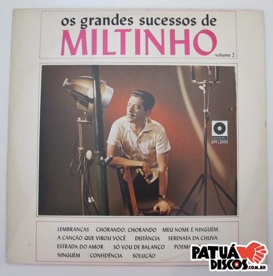 Miltinho - Os Grandes Sucessos De Miltinho Volume 2 - LP