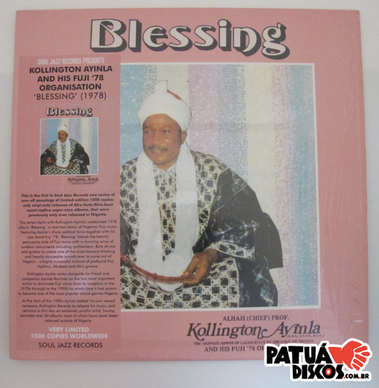 Alhaji (Chief) Prof. Kollington Ayinla And His Fuji '78 Organisation - Blessing - LP