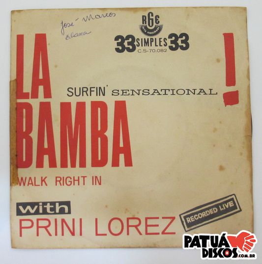 Prini Lorez - La Bamba/Walk Right In 
  - 7"