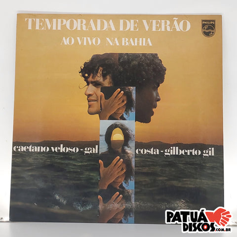 Caetano Veloso - Gal Costa - Gilberto Gil - Temporada De Verão (Ao Vivo Na Bahia) - LP