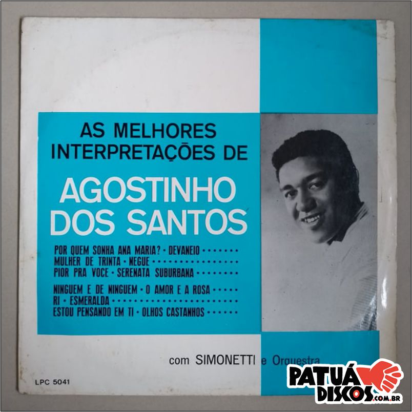 Agostinho dos Santos - As Melhores Interpretações de Agostinho dos Santos - LP