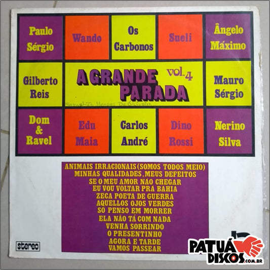 Vários Artistas - A Grande Parada Vol.4 - LP
