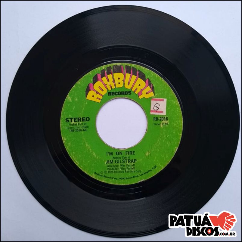 Jim Gilstrap - I'm On Fire - 7"