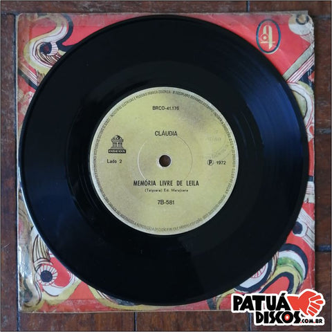 Cláudia - Meu Mar / Memória Livre de Leila - 7"