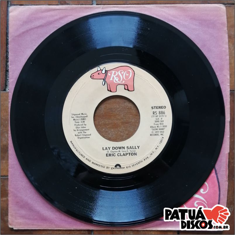 Eric Clapton - Lay Down Sally / Next Time You See Her - 7"