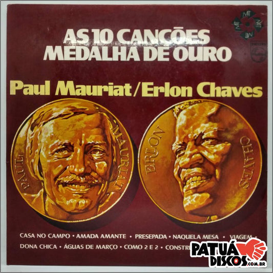 Paul Mauriat / Erlon Chaves - As 10 Canções Medalha De Ouro - LP