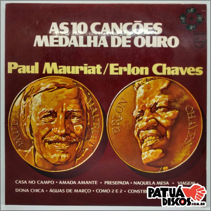 Paul Mauriat / Erlon Chaves - The 10 Gold Medal Songs - LP