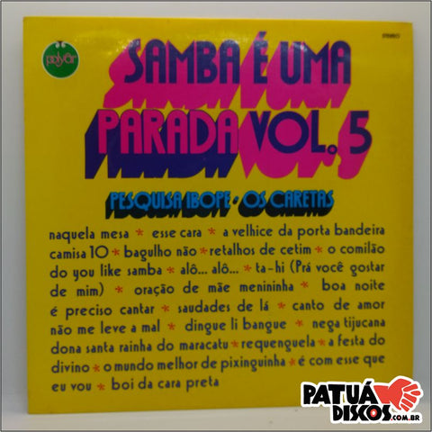 Os Caretas - Samba É Uma Parada Vol. 5 - LP