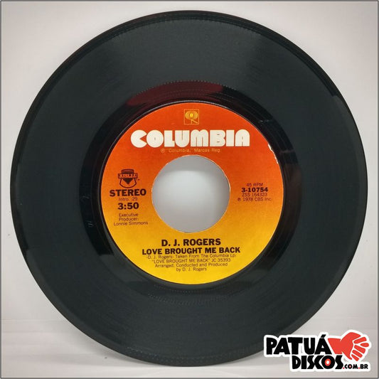 D. J. Rogers - Love Brought Me Back - 7"