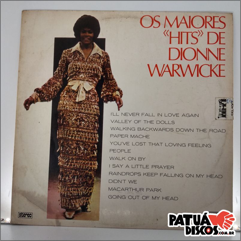Dionne Warwick - Os Maiores "Hits" De Dionne Warwicke - LP