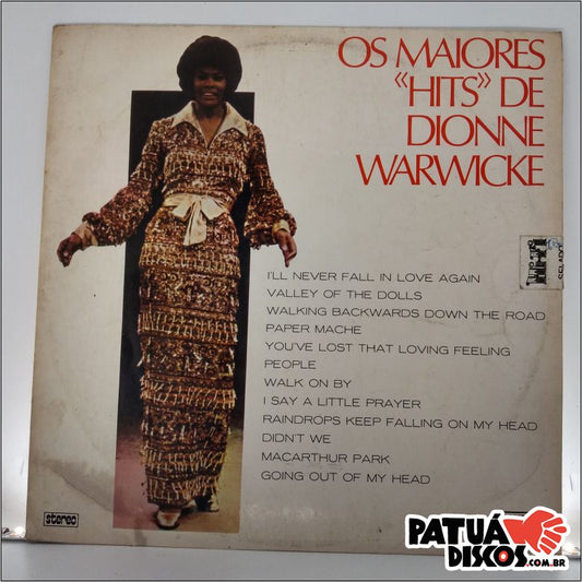 Dionne Warwick - Os Maiores "Hits" De Dionne Warwicke - LP